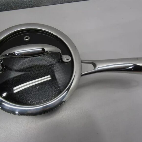 HEXTEC 2.15 Qt 3 Ply Hybrid Sauce Sauce Pan w/ Tempered Glass Lid - NIB - Picture 6 of 6